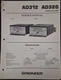 PIONEER AD312 AD320 Amplifier Service Manual Original