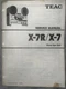 TEAC X-7R X-7 Stereo Tape Deck Service Manual Original