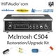McIntosh C504 preamp rebuild restoration recap upgrade kit repair