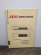Akai CS-F110 CS-F210 CS-F12 Cassette Deck Original Service Manual Vintage 