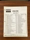 BSR C114 C115 Record Player / Turntable Parts and Price List Manual *Original*