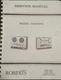 Roberts 450 450A Reel to Reel Parts Service Manual Original