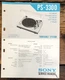 Sony PS-3300 Record Player / Turntable Service Manual *Original*
