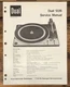 Dual Model 1226 Record Player / Turntable Service Manual *Original*