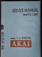 AKAI AA-1010DB Receiver Service Manual & Parts List w/Schematic Original