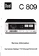 Service Manual Guide For Dual C 809