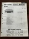 Sharp RP-103 Turntable Record Player Service Manual Original OEM Vintage