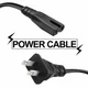 Aprelco 5ft UL 2 Prong AC Power Cord For Sansui SLED2453W SLED1953W LED LCD TV