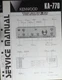 KENWOOD KA-770 Amplifier Service Manual Original HSQ