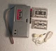 Vtg Realistic 14-1042 Radio Shack Micro-18 Cassette Recorder & Tapes Parts Only
