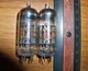 2 Strong RCA Short Gray Plate O Getter 12BY7A ^ 12BV7 ^ 12DQ7 Tubes