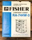 Fisher RA-744W-3 HiFi Cabinet Owners / User Manual *Original*