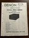 Denon Model POA-6600 Monaural Power Amplifier Amp Service Manual Original OEM