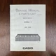 VINTAGE CASIO CSM-1 SERVICE MANUAL & PARTS LIST