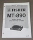 Fisher MT-890 Random Access Linear Tracking Turntable Service Manual D-3733