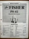 FISHER PH45 Micro Cassette Service Manual