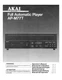 Akai AP-M77T Turntable Owners Instruction Manual
