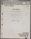 Sony WA-77 Service Manual Supplement Radio Cassette Original