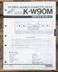 Yamaha KX-W90M Cassette  Service Manual *Original*