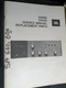 JBL SA600 SA660 Amplifier Service Manual Original