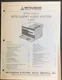 MITSUBISHI E-404 Stereo System Service Manual Original