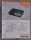 Sony tc 80 Service Manual schematic tape player cassette recorder Original book