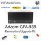Adcom GFA-585 amplifier recap upgrade kit fix repair restoration capacitor