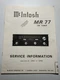 McIntosh MR77 MR-77 FM Tuner Service Information Original Manual 10Y01-53Y81