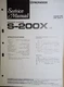 Pioneer S-200X US Service Manual  Speaker System Original