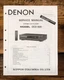 Denon DCD-820 CD Player  Service Manual *Original*