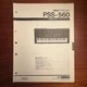 VINTAGE YAMAHA PSS-560 PORTA SOUND SERVICE MANUAL