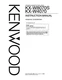 Operating Instructions For Kenwood KX-W4070, KX-W8070 S