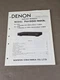 Denon HiFi Stereo AM-FM Tuner TU-550/550L Service Manual D-6058