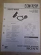 Sony Service Manual~ECM-727P Electret Condenser Microphone~Original~Repair