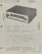 SAMS PHOTOFACT SERVICE MANUAL 396-9 SHERWOOD RADIO MODEL S-2000
