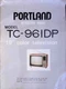 Portland TC-961DP 19 Color CRT TV Manual 1980s Chatsworth Korea Circuit
