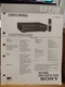 Sony SLV-P30HF RMT-254 Service Manual Video Cassette Player Original