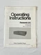 Panasonic AG-1150 VCR Original Operating Instructions Manual