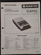 SANYO SLIM12A Portable Cassette Recorder Service Manual Original