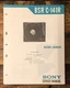 Sony BSR-C-141R Turntable  Service Manual *Original*