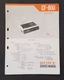 Sony CF-800 AM-FM Cassette Alarm Clock,  Service Manual.  Japan  1972