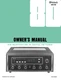 Operating Instructions For McIntosh MR 80