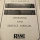 RANE Operating Service Manual RE27 & RE14