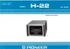 PIONEER H-22, 8 TRACK HOME STEREO DECK INSTRUCTION W/ SCHEMATIC CIRCUIT MANUAL