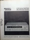 Eico 3770 Cortina AM FM Receiver Owners Service Manual Original