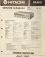 Hitachi - Model SR-6010 Service Manual - Original