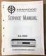 Kenwood KA-500 Amplifier Service Manual *Original*