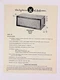 Vtg Original OEM Voice of Music VOM 165 Preliminary Service Data Manual Speaker