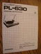 Pioneer PL-630 Turntable Record Player Instruction Manual Exact Reproduction