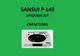 Turntable SANSUI P-L45 Repair KIT - all capacitors